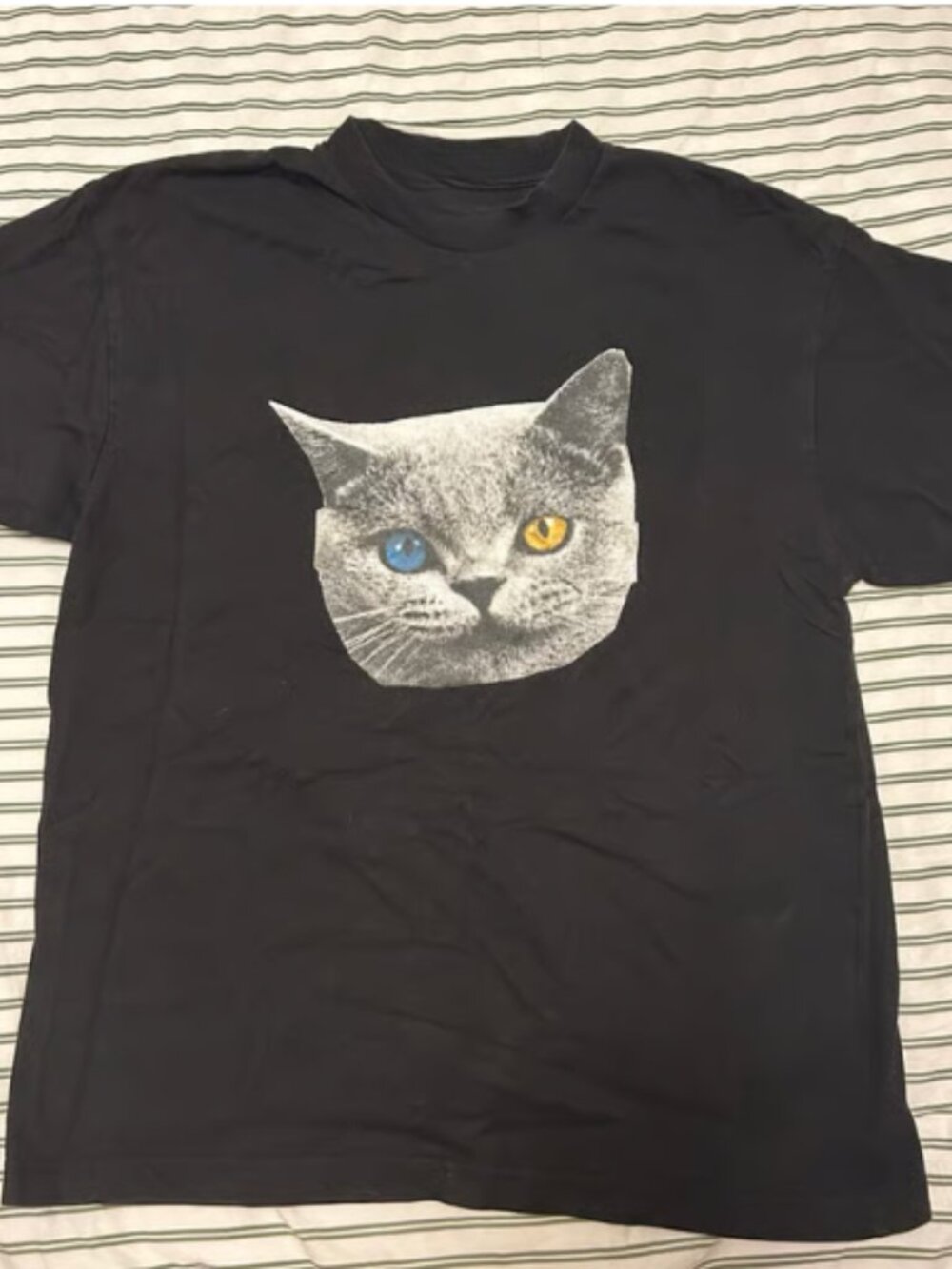 Golf Wang Black T-Shirt with Cat Face oversized tee Unisex T shirt